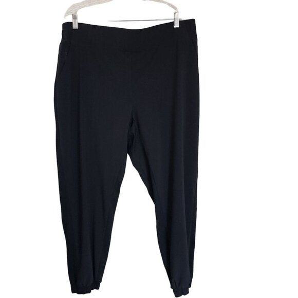 ATHLETA  Brooklyn Lined Jogger Women's Plus Size 22 Pants Black 631612 Pull on - Picture 2 of 14